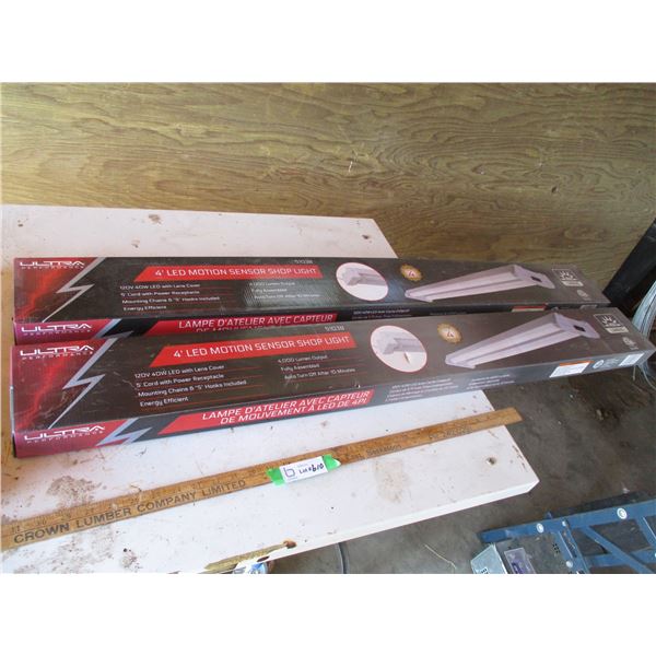 (2x Bid Price) (2) LED Motion Sensor Shoplights