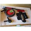 Image 1 : Wheel Barrow Wheel, Handsaw Kit, Ice Scraper, Clamps