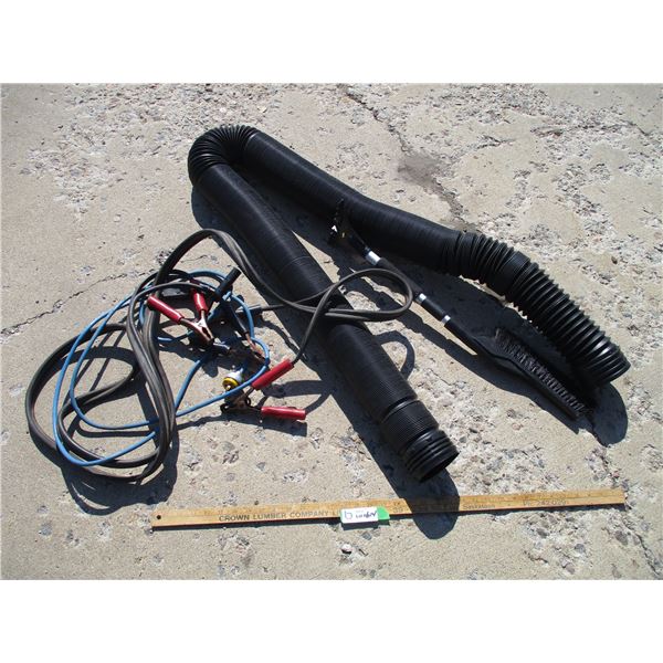 Drain Hose, Booster Cables, Snowbrush