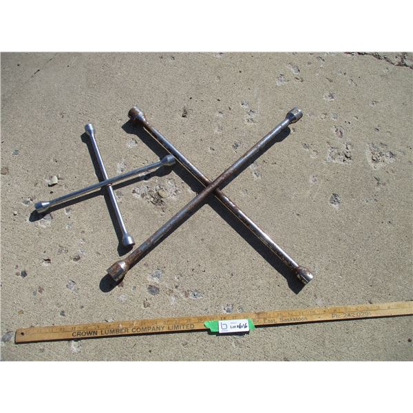 (2) Cross Wheel Wrenches