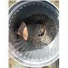 Image 3 : (3x Bid Price) (3) Metal Garbage Cans with Bird Seed
