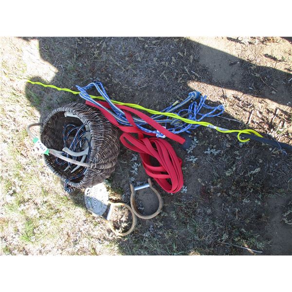 Horse Whip, Rope, Basket, Misc.