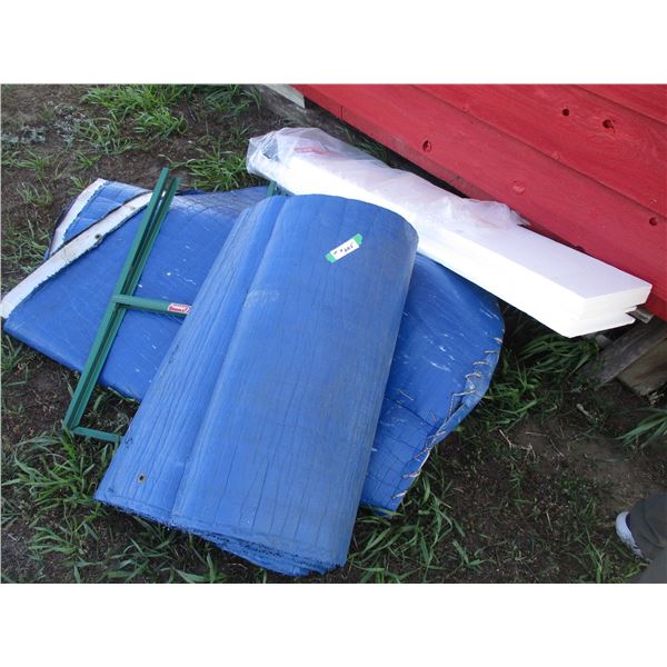 Tarp insulation with Stand, Styrofoam Pieces