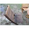 Image 5 : Wooden Patio Chair & Table, Metal Table Legs