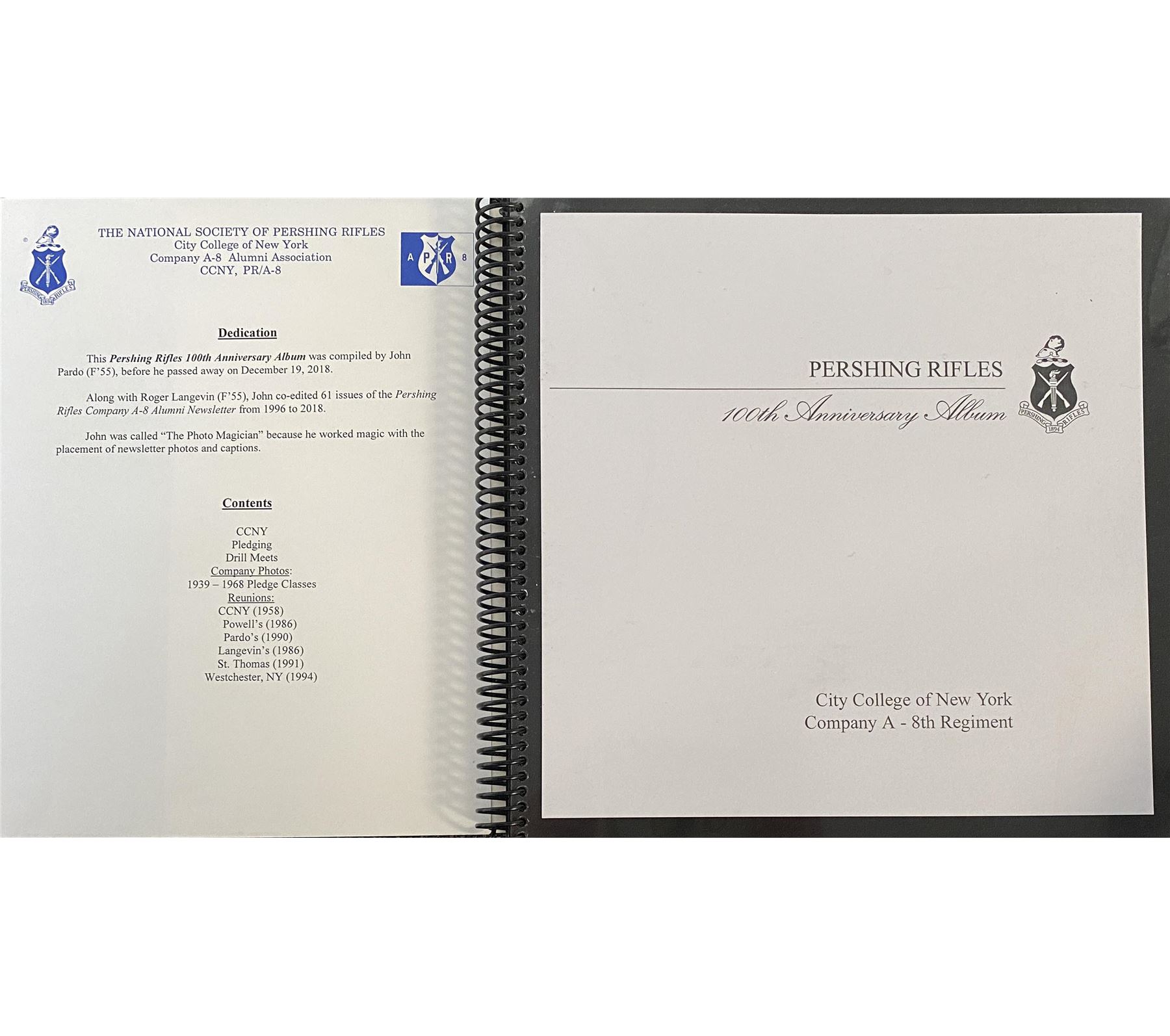 Pershing Rifles 100th anniversary album