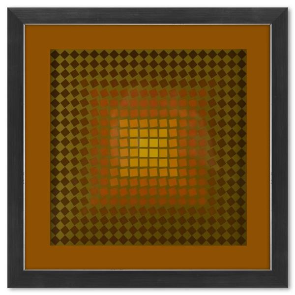 CTA - 105 - OR de la serie CTA - 102 by Vasarely (1908-1997)