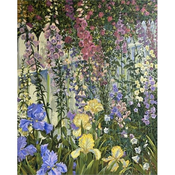 Foxgloves and Iris by John Powell