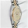 Image 5 : Rolex Mens Datejust 36 Champagne Linen Index Yellow Gold Fluted Wristwatch
