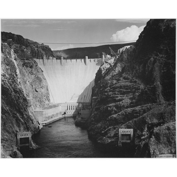 Adams - Looking Down the Colorado River Toward the Boulder Dam