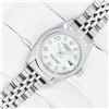 Image 3 : Rolex Ladies Quickset White Dial Engine Turn Date Wristwatch 26MM