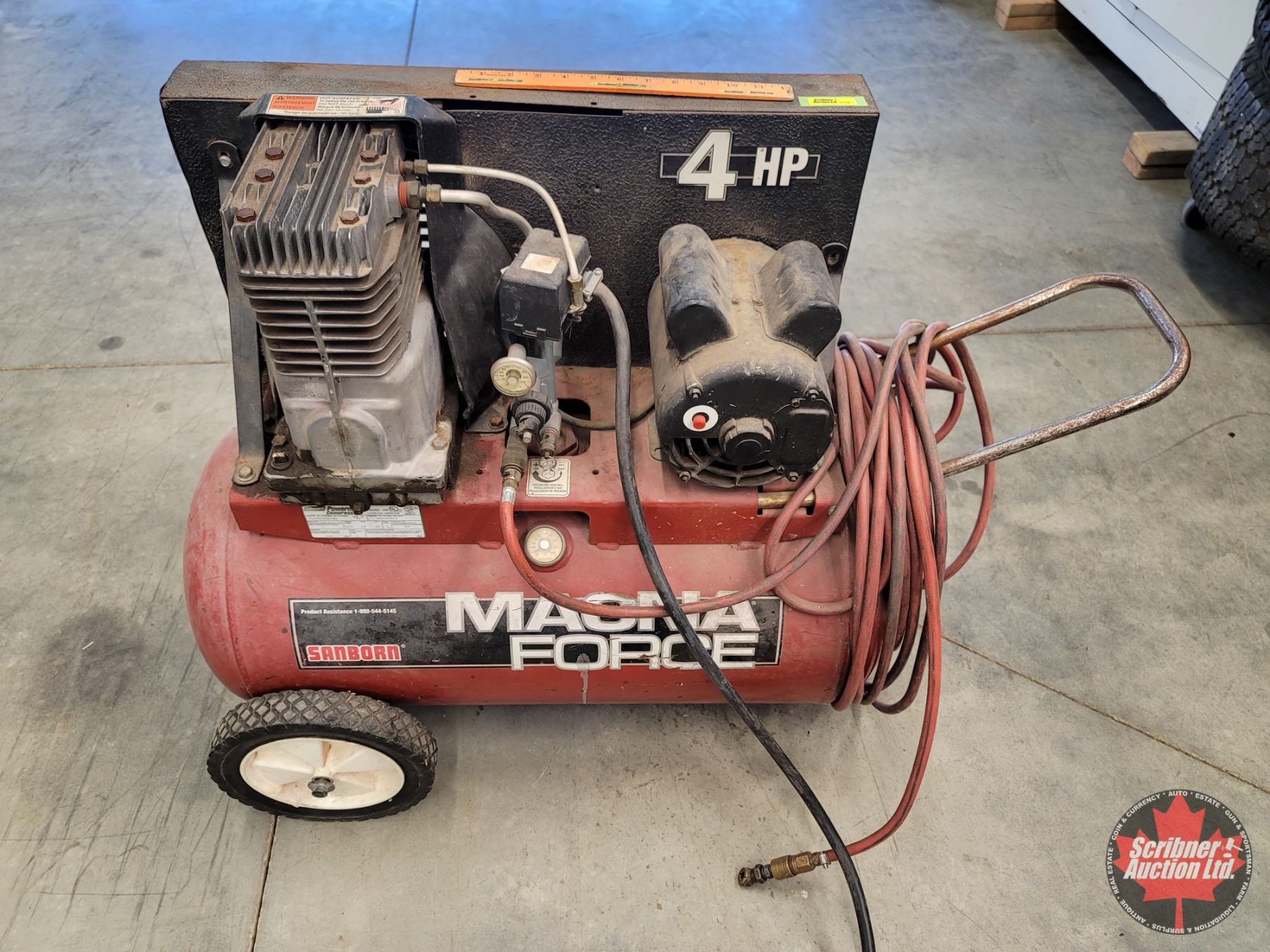 Sanborn MAGNA FORCE Air Compressor (20gal Tank) (Note: Air Chuck Leaks ...