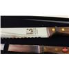 Image 2 : NEW Grohmann Bread Knife 2pc Set "Stainless Pictou, NS Canada" w/Box