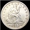 Image 1 : 1853 Arws & Rays Seated Liberty Quarter CLOSELY UN