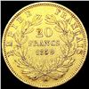 Image 2 : 1859-A France .1867oz Gold 20 Francs CLOSELY UNCIR