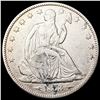 Image 1 : 1873 Arws Seated Liberty Half Dollar CLOSELY UNCIR