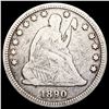 Image 1 : 1890 Seated Liberty Quarter NICELY CIRCULATED