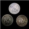 Image 2 : [3] Seated Lib Half Dollars [1853, 1876-S, 1877-S]