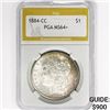 Image 1 : 1884-CC Morgan Silver Dollar PGA MS64+