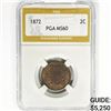 Image 1 : 1872 Two Cent Piece PGA MS60