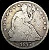 Image 1 : 1875 Seated Liberty Half Dollar NICELY CIRCULATED