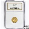Image 1 : 1909 $2.50 Gold Quarter Eagle NGC MS61