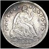 Image 1 : 1855 Arws Seated Liberty Half Dime ABOUT UNCIRCULA