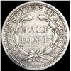 Image 2 : 1855 Arws Seated Liberty Half Dime ABOUT UNCIRCULA