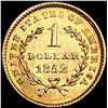 Image 2 : 1852 Rare Gold Dollar CLOSELY UNCIRCULATED