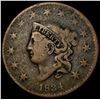 Image 1 : 1834 Coronet Head Large Cent NICELY CIRCULATED