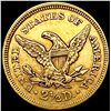 Image 2 : 1853 $2.50 Gold Quarter Eagle CLOSELY UNCIRCULATED