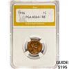 Image 1 : 1916 Wheat Cent PGA MS64+ RB
