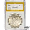 Image 1 : 1935 Silver Peace Dollar PGA MS63