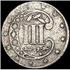 Image 2 : 1856 Silver Three Cent LIGHTLY CIRCULATED