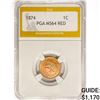 Image 1 : 1874 Indian Head Cent PGA MS64 RED