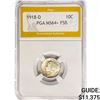 Image 1 : 1918-D Mercury Silver Dime PGA MS64+ FSB
