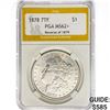 Image 1 : 1878 7TF Morgan Silver Dollar PGA MS62+ REV 79