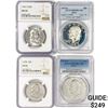 Image 1 : (4) US Varied Silver Coinage NGC,PCGS 1951-1974