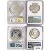 Image 2 : (4) US Varied Silver Coinage NGC,PCGS 1951-1974