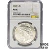 Image 1 : 1928-S Silver Peace Dollar NGC MS62