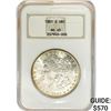 Image 1 : 1881-S Morgan Silver Dollar NGC MS65