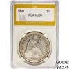 Image 1 : 1841 Seated Liberty Dollar PGA AU50