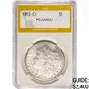 Image 1 : 1892-CC Morgan Silver Dollar PGA MS61
