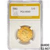 Image 1 : 1882 $10 Gold Eagle PGA MS60