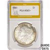 Image 1 : 1881 Morgan Silver Dollar PGA MS65+