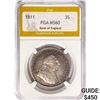 Image 1 : 1811 G. Britain Bank Token 3 Shilings PGA MS60