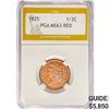 Image 1 : 1825 Classic Head Half Cent PGA MS63 RED