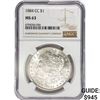 Image 1 : 1884-CC Morgan Silver Dollar NGC MS63