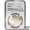 Image 1 : 1884-CC Morgan Silver Dollar NGC MS62