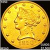 Image 1 : 1850 $10 Gold Eagle CLOSELY UNCIRCULATED
