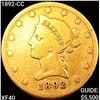 Image 1 : 1892-CC $10 Gold Eagle CLOSELY UNCIRCULATED